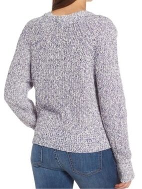 Free People Electric City Pullover Grey Sweater Size Small - Linen Cotton Blend